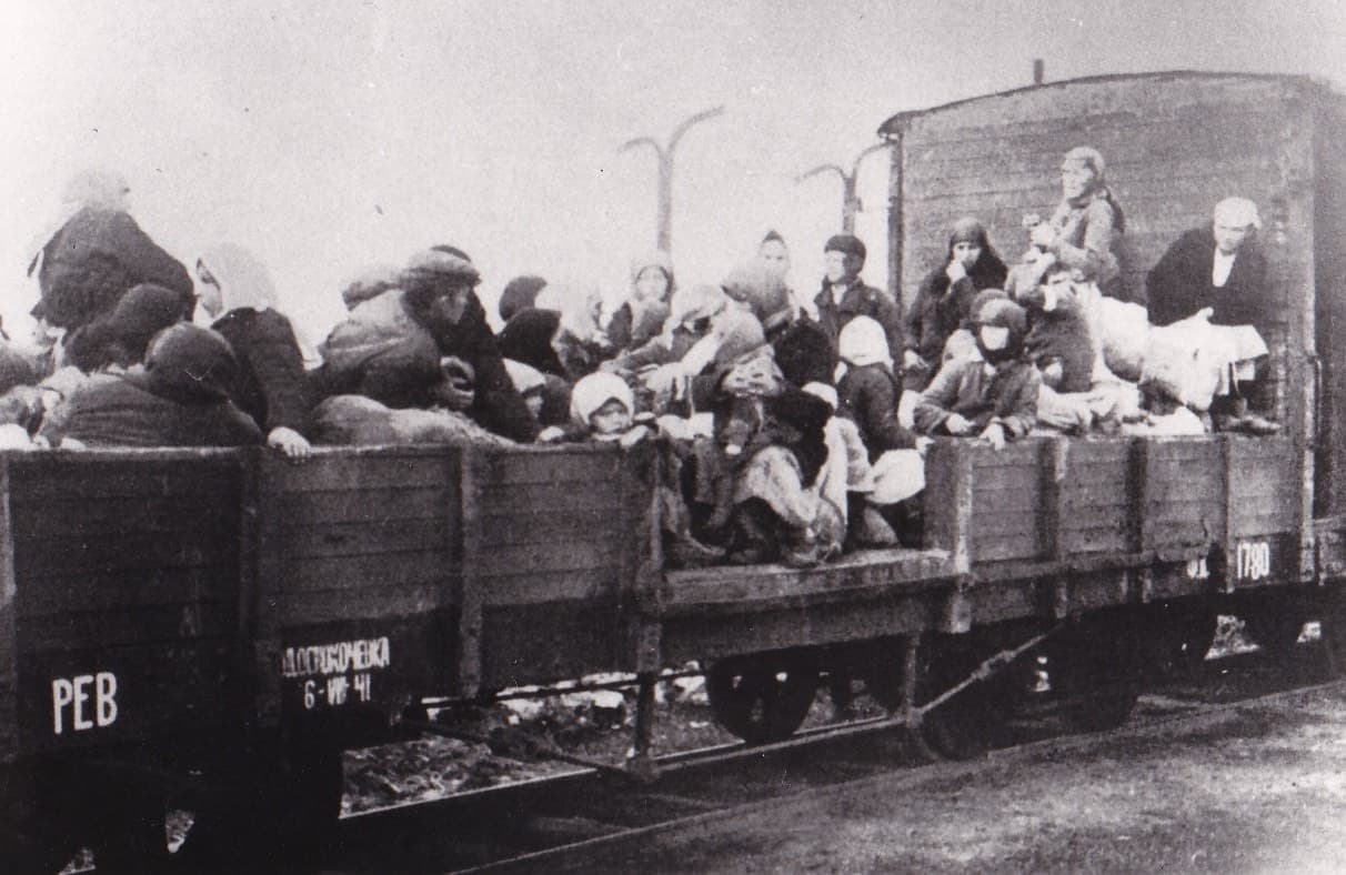 Transport zur Zwangsarbeit nach Deutschland